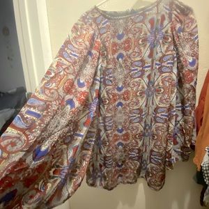 Flowy Pleated Sleeved Mini Dress